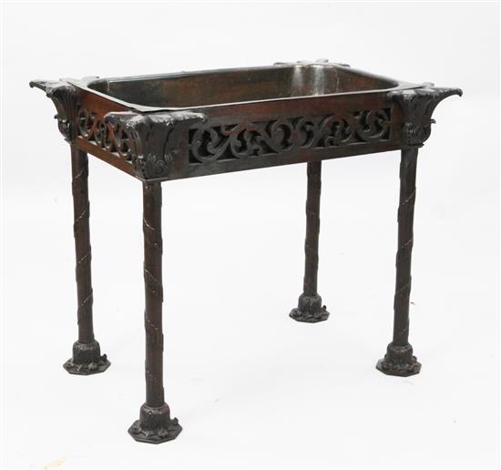 A George III style Egyptian mahogany fruit cooler, W.2ft 7in. D.1ft 9in. H.2ft 2in.